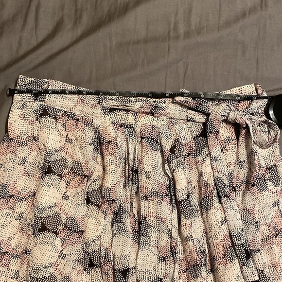 REISS Jonah Abstract Print Tie Waist Skirt In Pink Print - Picture 6 of 6